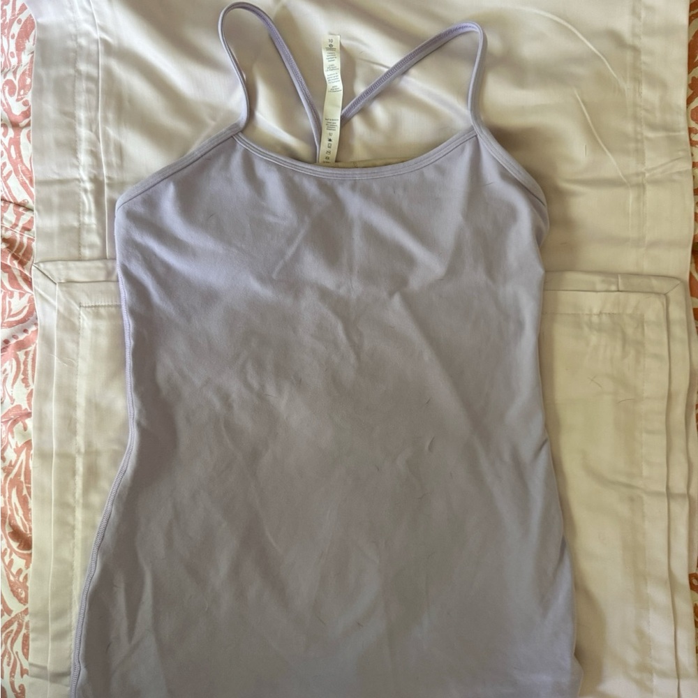 EUC Lululemon Power Y self bra in lilac